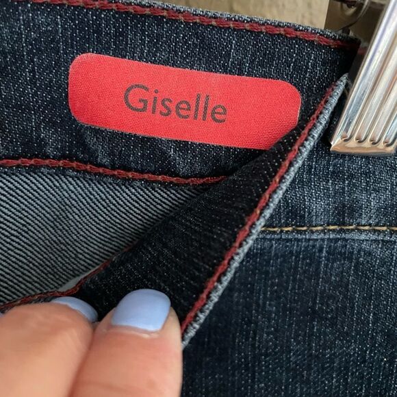 Gloria Vanderbilt Giselle Boot Cut Flared Leg Stone Washed Mid Rise Woman’s Jean - Picture 9 of 15